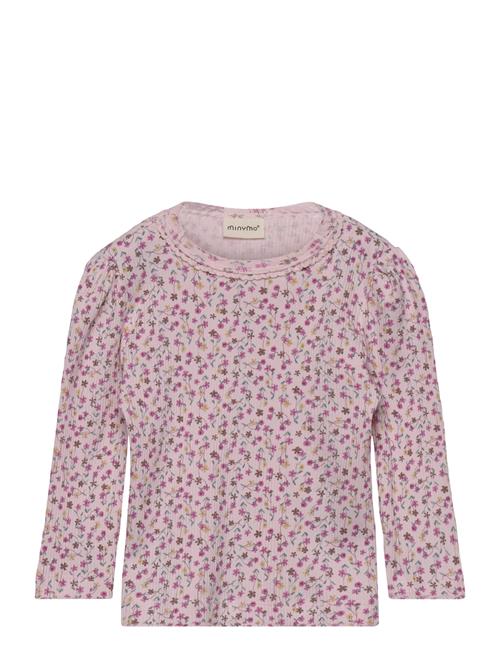 Minymo | T-Shirt Ls Aop Rib | 68