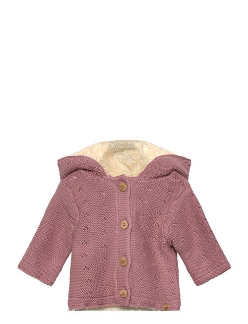 Minymo | Jacket Knit W. Teddy Lining | 68