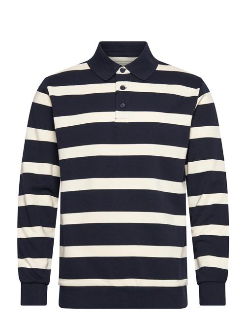Lindbergh | Striped Polo Sweatshirt L/S | M