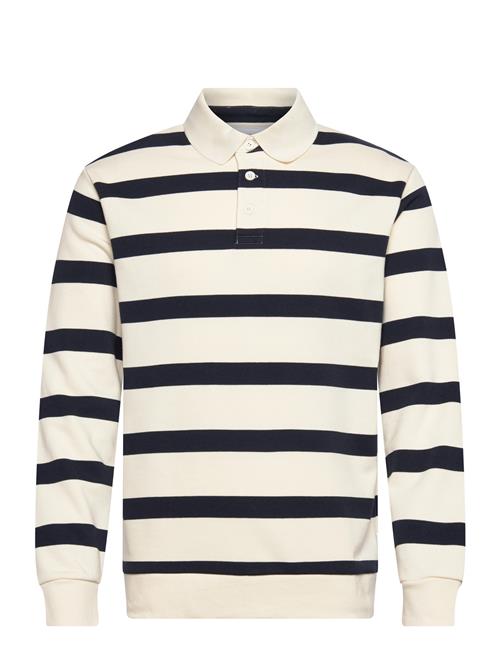Lindbergh | Striped Polo Sweatshirt L/S | L