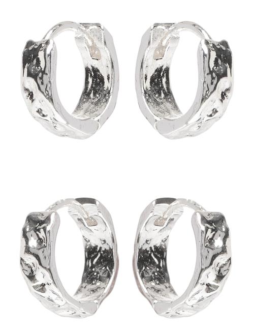 Pilgrim | Tabitha Hoop Earrings 2-In-1 Set Silver-Plated | ONE SIZE