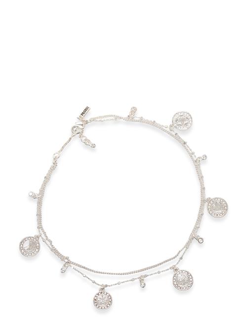 Pilgrim | Veronica Coin Pendant Ankle Chain Silver-Plated | ONE SIZE