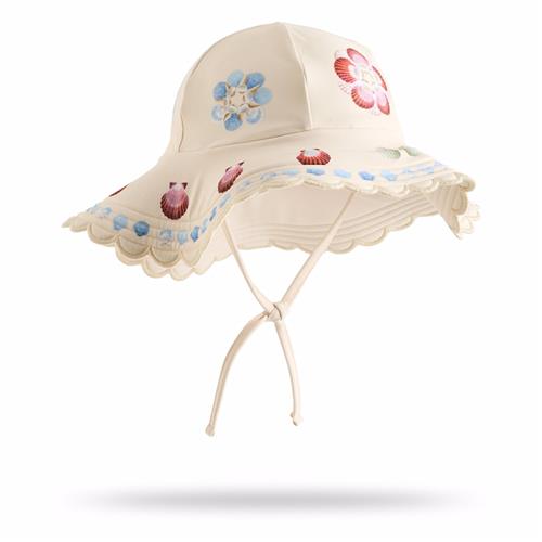 Molo Nuka Badehætte Sea Shell Deco  Sea Shell Deco 3-5 Y  Hvid  3-5 år  kvinde