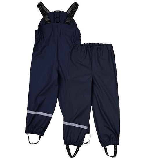 Mikk-Line Regnbukser m. Seler - PU - Blue Nights