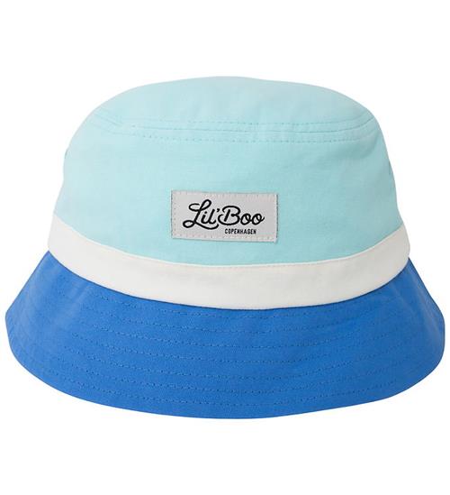 Lil'Boo Copenhagen Bøllehat - Block Ocean Blue/ Green/ White