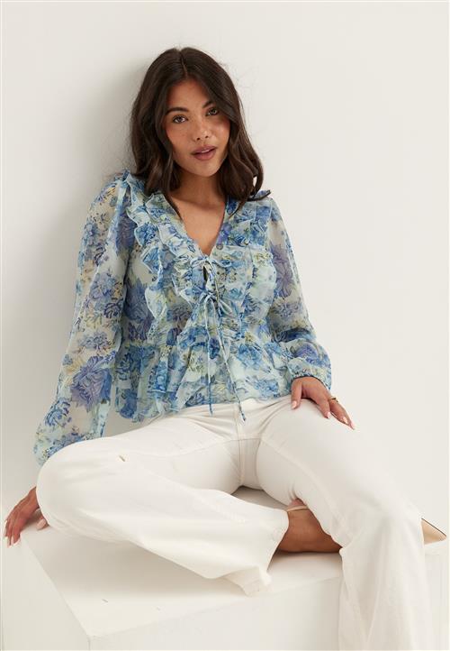 ONLY Onlvictoria Ls Frill Top Wvn