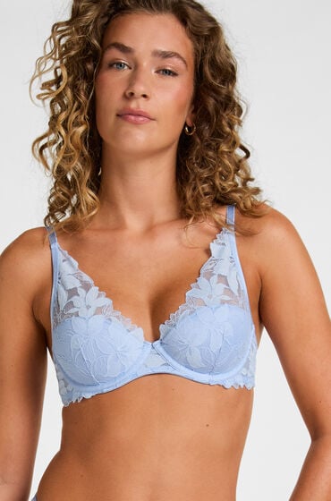 Hunkemöller Ingrid formstøbt bøjle-bh Blå