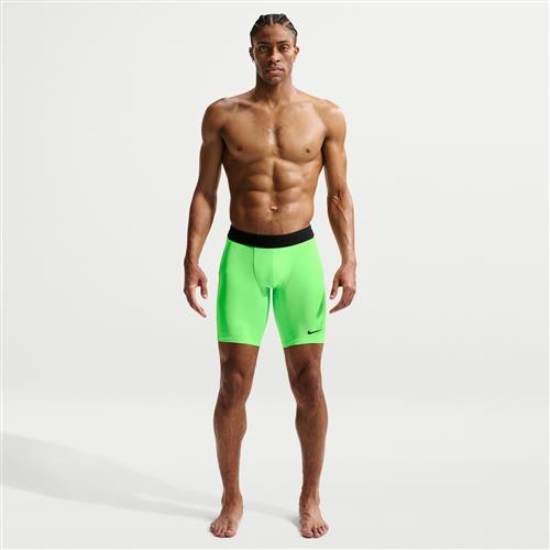 Lange Nike Pro Dri-FIT-fitnessshorts til mænd - grøn