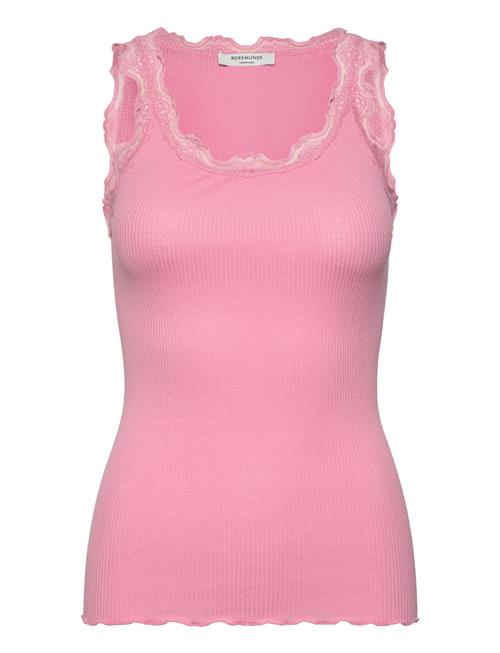 Rosemunde | Rwbabette Silk Sl U-Neck Long Lace | XXL