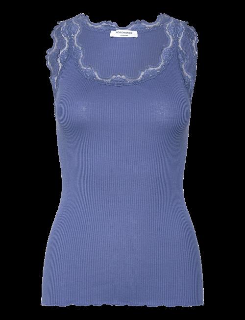 Rosemunde | Rwbabette Silk Sl U-Neck Long Lace | M