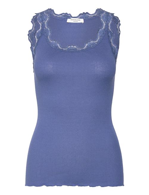 Rosemunde | Rwbabette Silk Sl U-Neck Long Lace Top | XXL