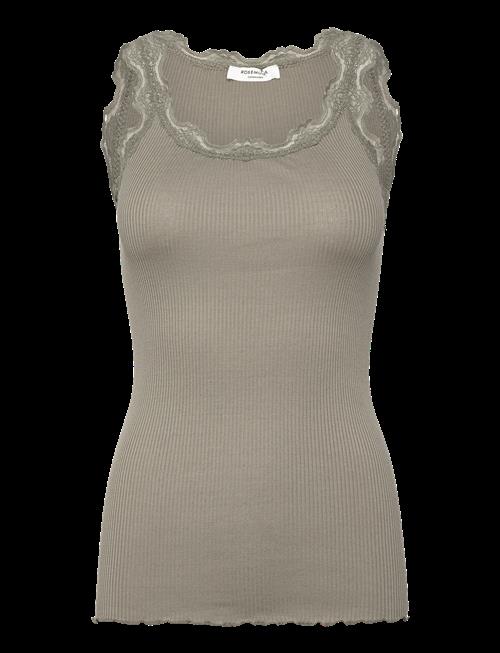 Rosemunde | Rwbabette Silk Sl U-Neck Long Lace Top | XS