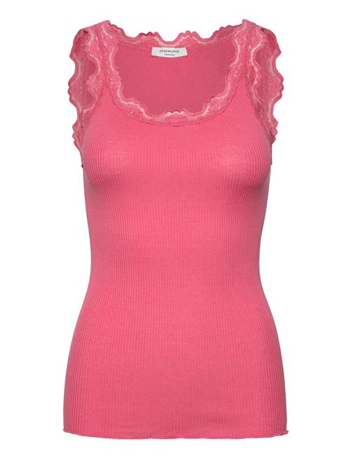 Rosemunde | Rwbabette Silk Sl U-Neck Long Lace Top | S