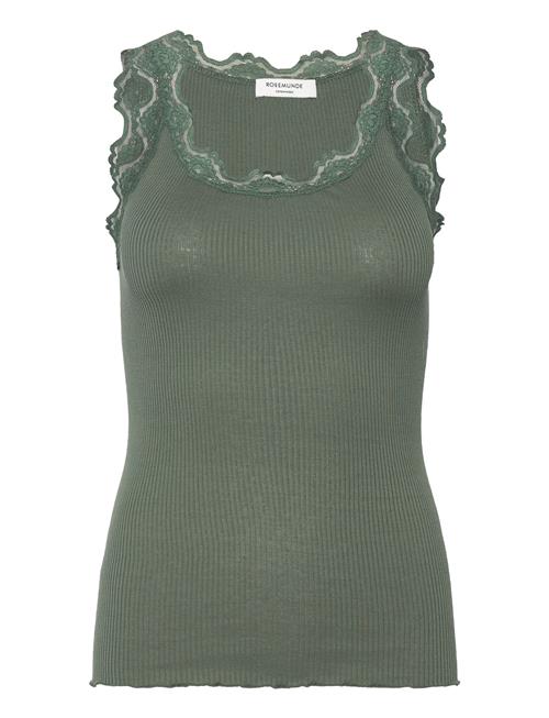 Rosemunde | Rwbabette Silk Sl U-Neck Lace Top | S