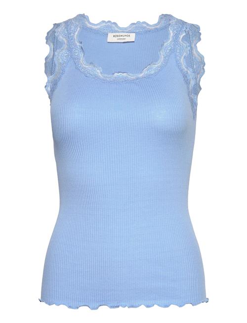 Rosemunde | Rwbabette Silk Sl U-Neck Lace Top | S