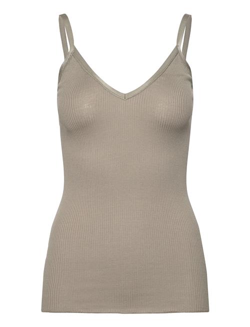 Rosemunde | Rwbelle Silk Sl V-Neck Elastic Top | S