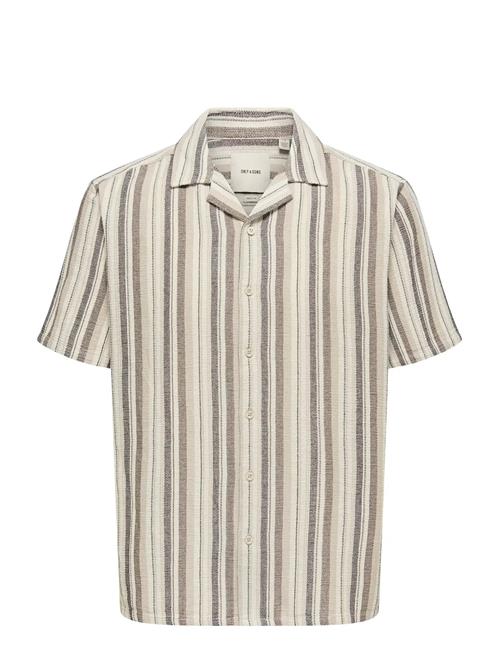 ONLY & SONS | Onstrev Life Reg Stripe Ss Shirt Noos | XXL