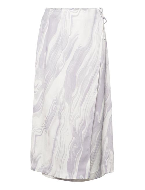 Calvin Klein | Shine Viscose Wrap Skirt | 40