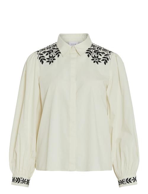 Vila | Vicaria L/S Embroidery Shirt/R | 36