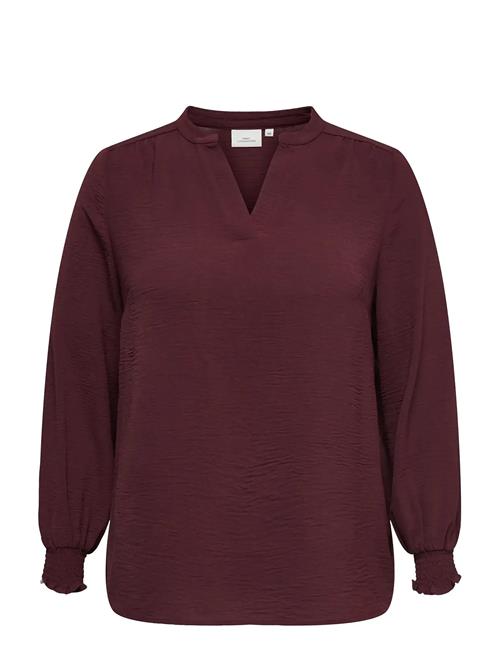 ONLY Carmakoma | Carmetta L/S V-Neck Top Wvn Noos | 48