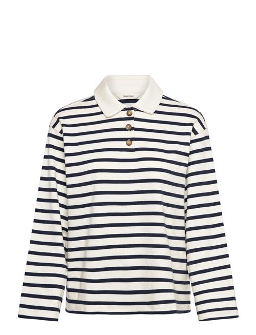 Selected | Slfwada Ls Stripe Collar Top Noos | XXL