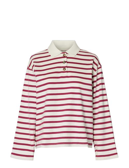 Selected | Slfwada Ls Stripe Collar Top | M
