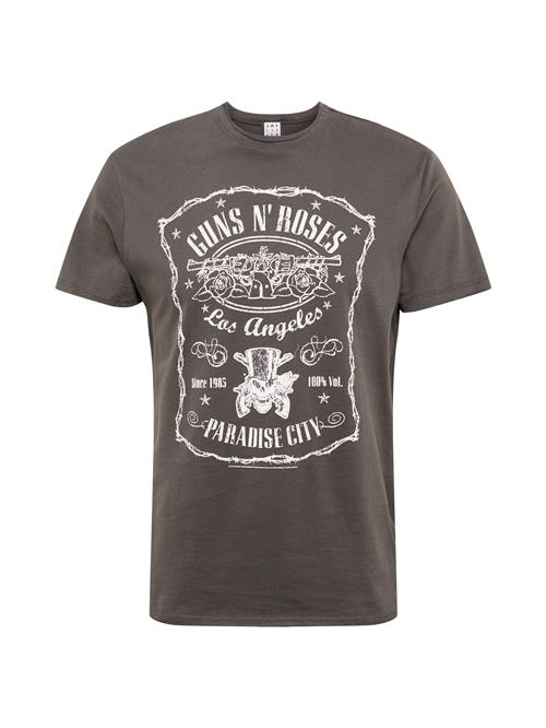 AMPLIFIED Bluser & t-shirts 'GUNS N ROSES'  mørkegrå / hvid
