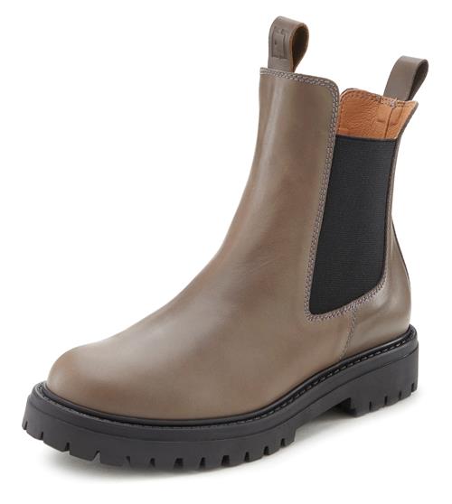 Elbsand Chelsea Boots  mørkebeige / sort
