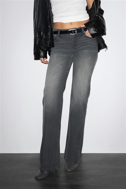 Gina Tricot - Crush straight jeans - Straight jeans - Sort - 36 - Dame