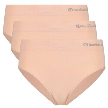 Bamboo basics Trusser 3P Belle Seamless Full Brief Rosa X-Large Dame
