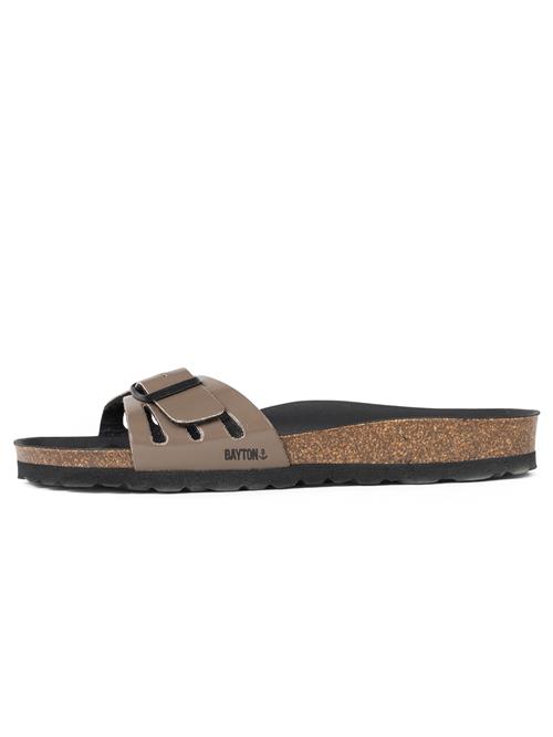 Bayton Pantoletter 'Athena'  beige / brun / sort