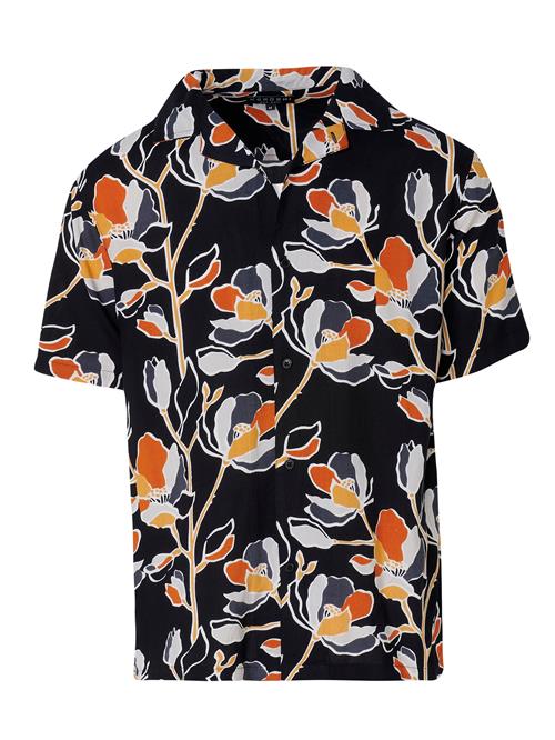 KOROSHI Skjorte  mørkegrå / orange / sort / hvid