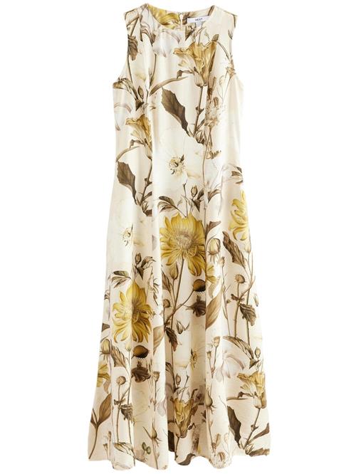 Next Festkjole  sennep / lysegul / mørkegrøn / hvid