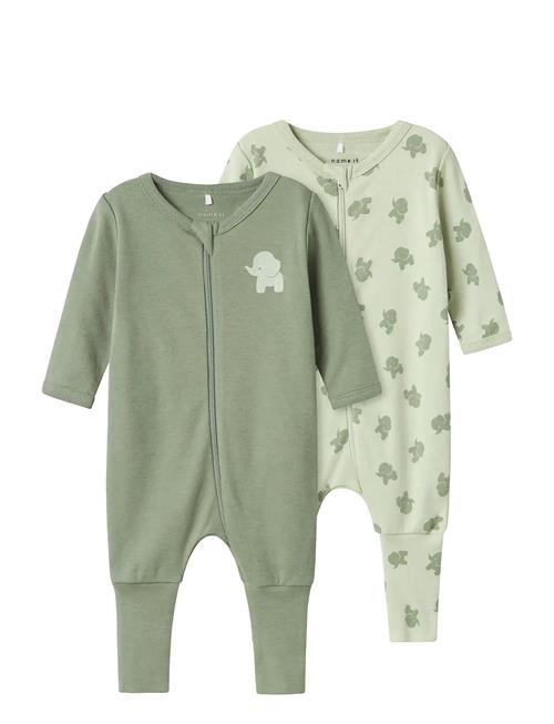 name it | Nbmnightsuit 2P Zip Ff Sea Elephant Noos | 104
