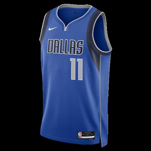 Dallas Mavericks Icon Edition Nike Dri-FIT NBA Swingman-trøje til mænd - blå