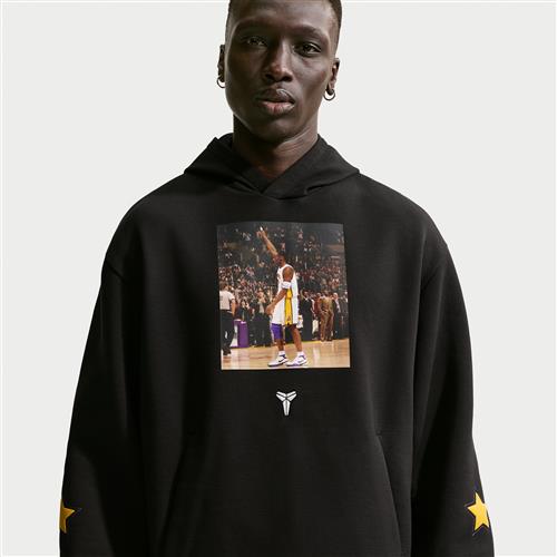 Kobe Dri-FIT Pullover-basketballhættetrøje i fleece til mænd - sort