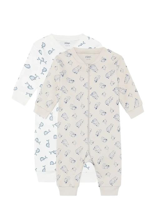 Pippi | Nightsuit -Zipper (2-Pack) | 104