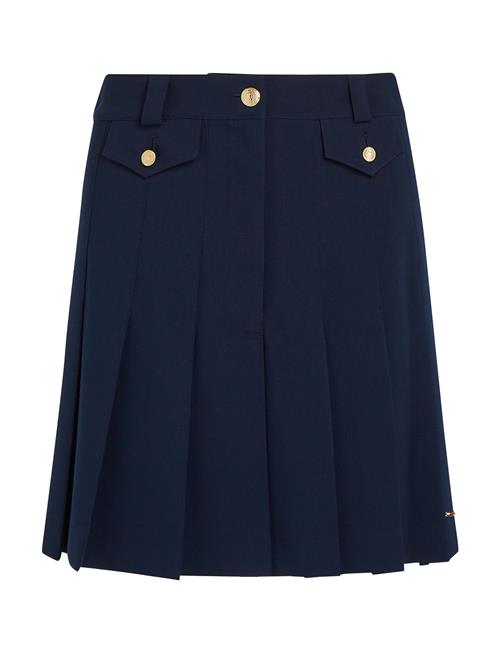 Tommy Hilfiger | Gold Button Pleated Mini Skirt | 40