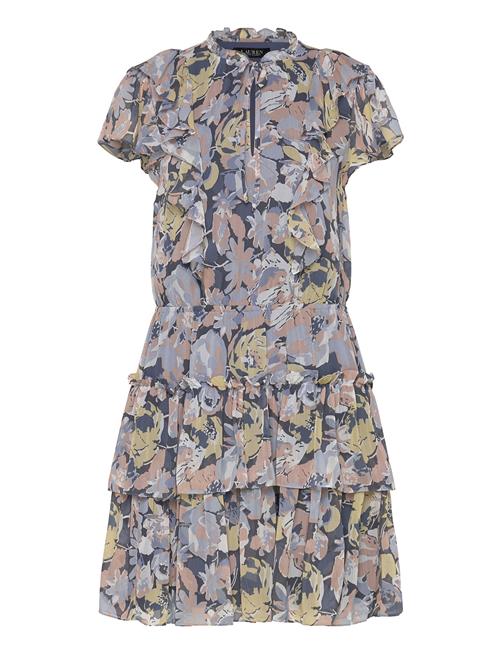 Lauren Ralph Lauren | Floral Ruffle-Trim Georgette Dress | 38