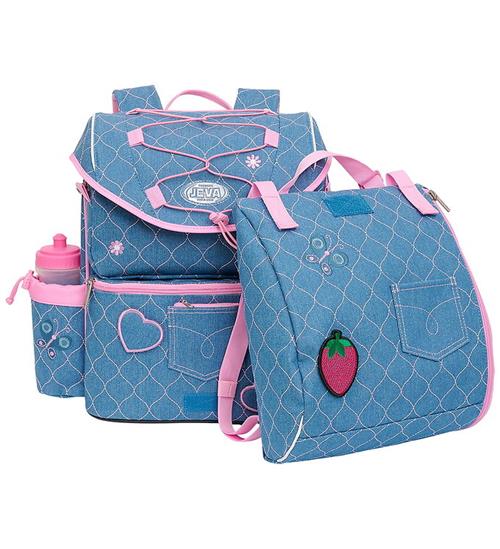 Jeva Skoletaske - Intermediate - Denim Girl