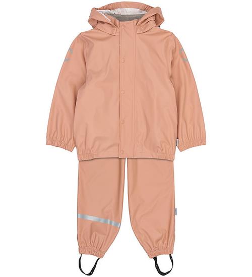 Mikk-Line Regntøj m. Seler - PU - Recycled - Cafe Creme