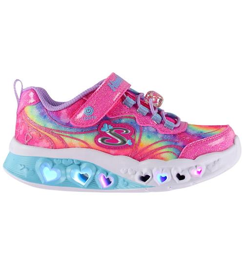 Skechers Blinkesko - Flutter Heart Lights - Groove Swirl - Hot P