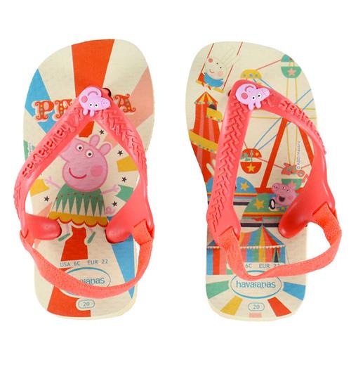 Havaianas Klipklapper - Baby Peppa Pig - Buttercream/Coral