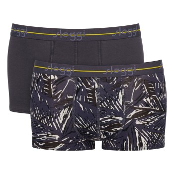 Sloggi 2P For Men Start Hip Gråmelerad bomuld XX-Large Herre