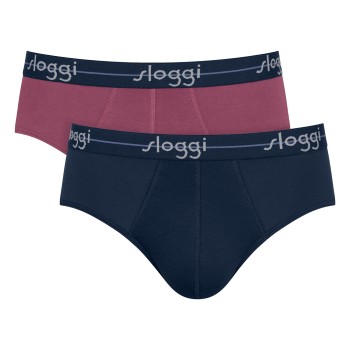 Sloggi 2P For Men Start Midi Flerfarvet-2 bomuld Medium Herre