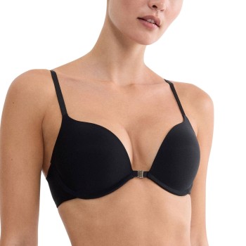 Triumph BH Pure Micro Push Up Bra With Front Closure Sort A 90 Dame