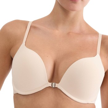 Triumph BH Pure Micro Push Up Bra With Front Closure Beige A 85 Dame