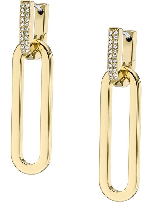 FOSSIL Øreringe 'Heritage'  guld / transparent