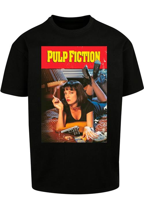 Merchcode Bluser & t-shirts 'Pulp Fiction Poster'  beige / gul / carminrød / sort