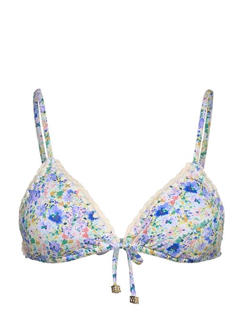 Malina | Ally Crochet Trimmed Triangle Bikini Top | L